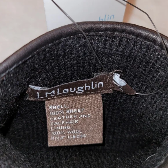 J McLaughlin Camilla Leather Leopard Gloves Size Medium New With Tag - Picture 7 of 14